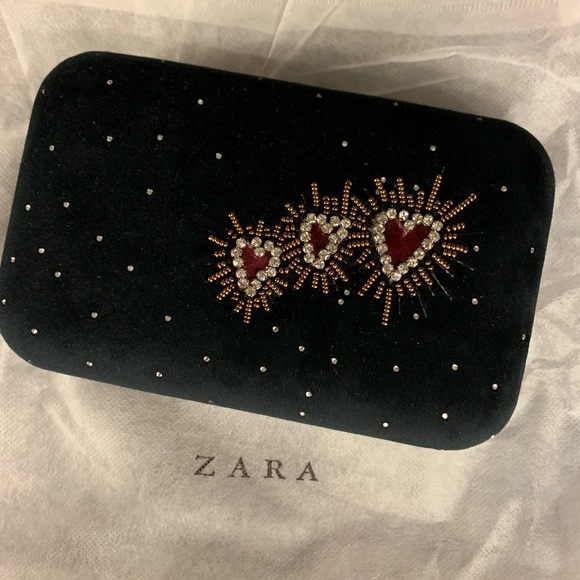 heart minaudiere zara